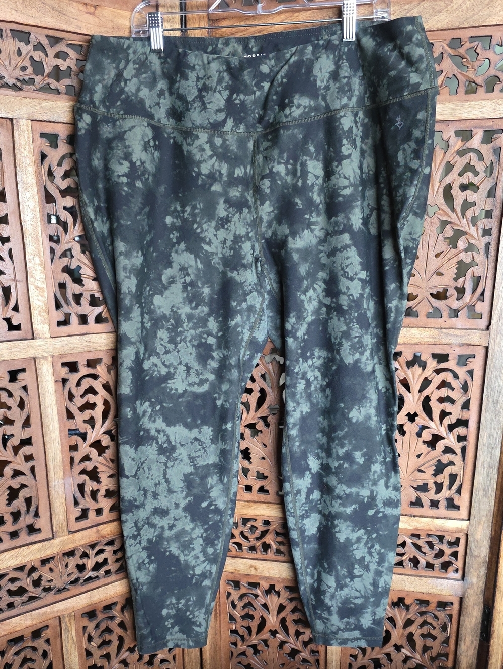 torrid Black & Green Tie-Dye Leggings